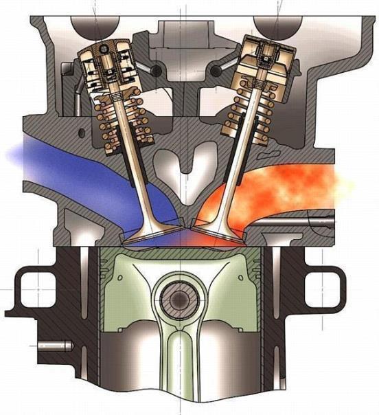 Porsche: Brennraum des 3,8-l-Motors 